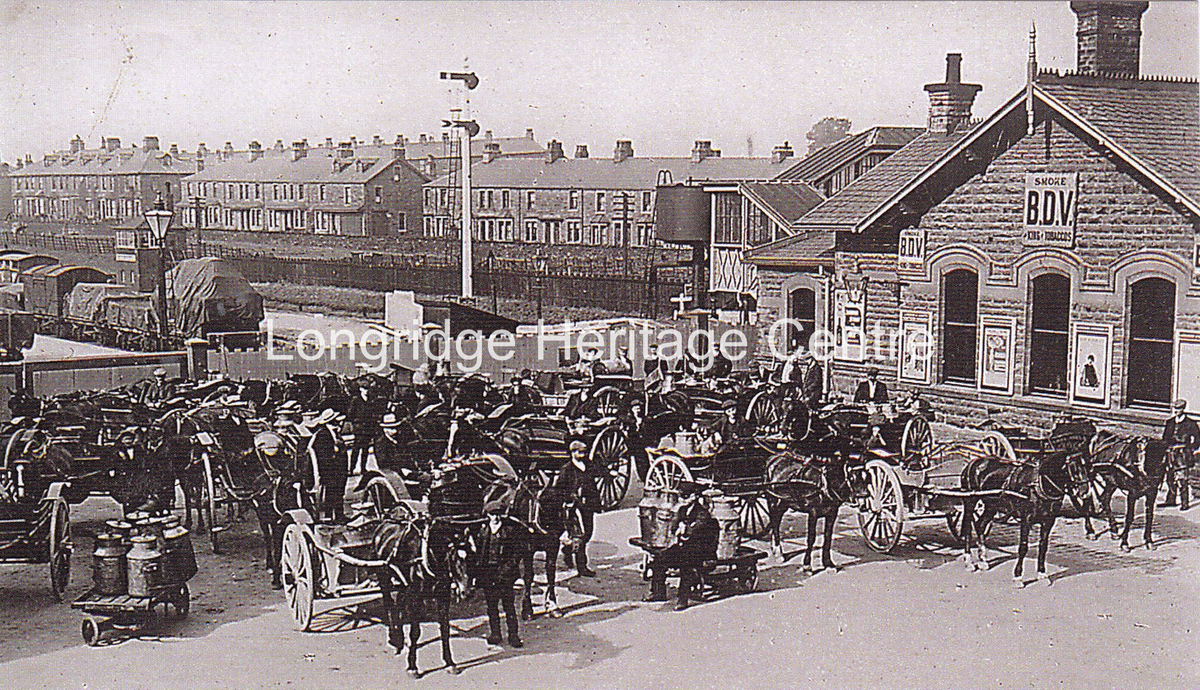 470B - Clitheroe Railway Station - Waiting for the Milk Train - 1900